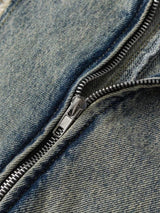Litlookz Studio Cyberpunk Zip-Up Denim Jacket, view 6