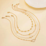 Litlookz Studio Daisy & Heart Four-Pack Necklace Set, view 4