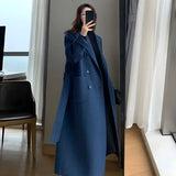 Litlookz Studio Dark Academia Belted Long Coat, view 5