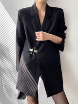 Litlookz Studio Dark Academia Buckle Up Blazer, view 3