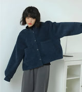 Litlookz Studio Dark Academia Button Up Pockets Cardigan, view 4
