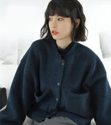 Litlookz Studio Dark Academia Button Up Pockets Cardigan, view 6