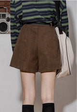 Litlookz Studio Dark Academia Corduroy Shorts, view 2