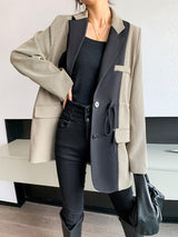 Litlookz Studio Dark Academia Double Color Blazer, view 2