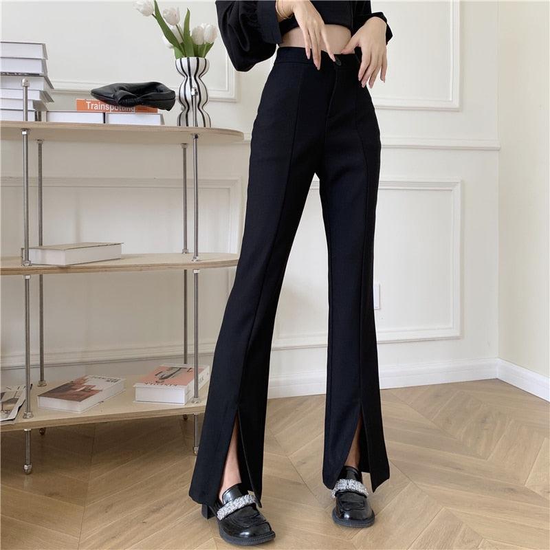 Litlookz Studio Dark Academia Hem Split Pants