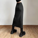Litlookz Studio Dark Academia High Split Midi Pencil Skirt, view 4