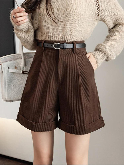 Litlookz Studio Dark Academia High Waist Shorts