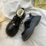 Litlookz Studio Dark Academia Lace Up Mary Jane Shoes, view 4