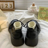 Litlookz Studio Dark Academia Lace Up Mary Jane Shoes, view 6