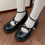 Litlookz Studio Dark Academia Mary Jane Shoes, view 6
