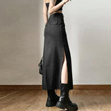 Litlookz Studio Dark Academia Maxi Skirt, view 3
