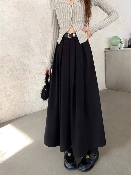 Litlookz Studio Dark Academia Midi Skirt