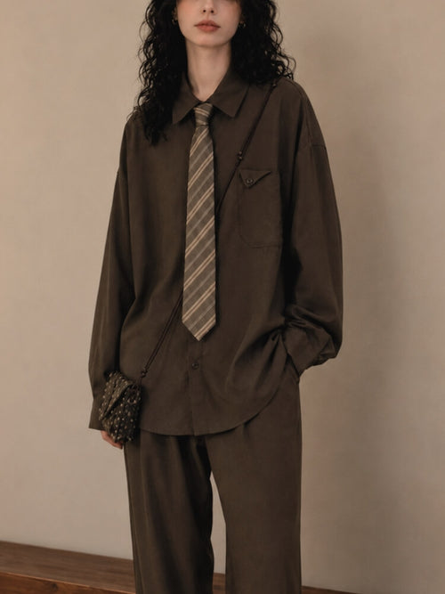 Litlookz Studio Dark Academia Oversized Shirt