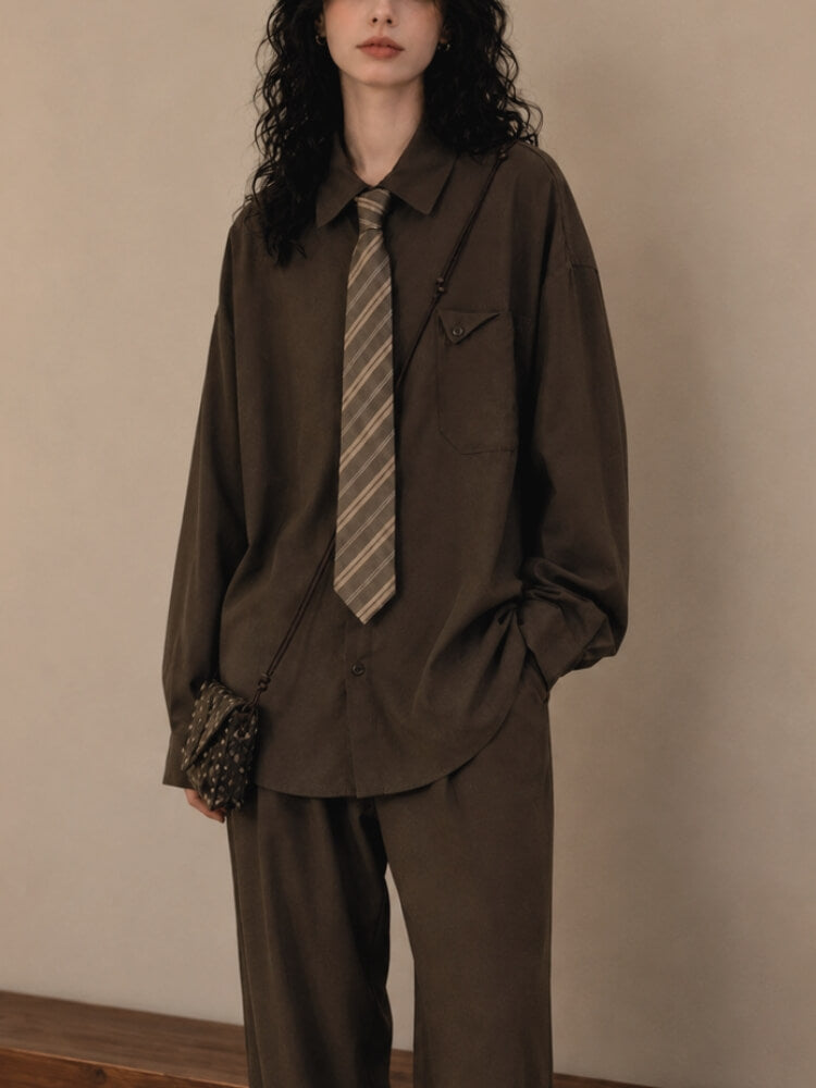 Litlookz Studio Dark Academia Oversized Shirt