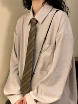 Litlookz Studio Dark Academia Oversized Shirt, view 3