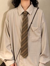 Litlookz Studio Dark Academia Oversized Shirt, view 4