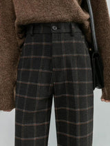 Litlookz Studio Dark Academia Plaid Pants, view 4
