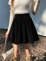 Litlookz Studio Dark Academia Velvet Mini Skirt, view 5