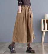 Litlookz Studio Dark Academia Wide Leg Corduroy Pants, view 5