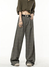 Litlookz Studio Dark Academia Wide Leg Plaid Pants, view 5