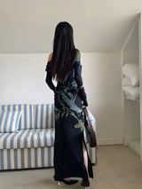 Litlookz Studio Dark Fairy One Shoulder Maxi Dress, view 2