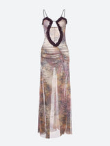 Litlookz Studio Deep Plunge Slit Maxi Dress, view 3