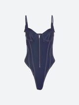 Litlookz Studio Denim Bodysuit, view 3