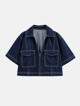 Litlookz Studio Denim Shirt & Skort Set, view 5