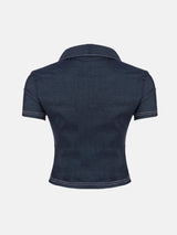 Litlookz Studio Denim Zip Shirts Top, view 6