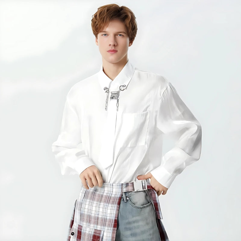 Litlookz Studio Detachable Tie Shirt