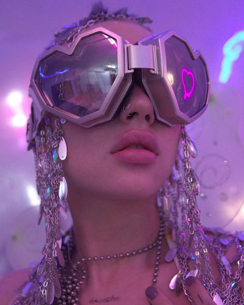 Litlookz Studio Disco Cowgirl Oversized Party Sunglasses