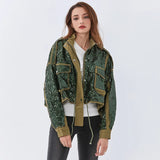 Litlookz Studio Disco Cowgirl Sequined Zip-Up Jacket, view 2