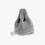 Litlookz Studio Disco Cowgirl Silver Rhinestone Handbag, view 2