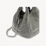 Litlookz Studio Disco Cowgirl Silver Rhinestone Handbag, view 6