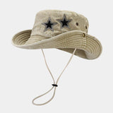 Litlookz Studio Disco Cowgirl Star Printed Denim Hat, view 5