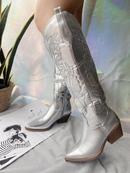 Litlookz Studio Disco Cowgirl Western Knee-High Boots