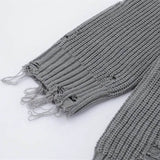 Litlookz Studio Distressed Knit Sweater, view 6