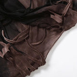 Litlookz Studio Distressed Sheer Maxi Dress, view 6