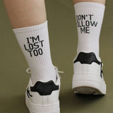 Litlookz Studio Don't Follow Me I'm Lost Too Socks, view 2