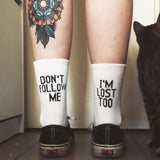 Litlookz Studio Don't Follow Me I'm Lost Too Socks, view 3