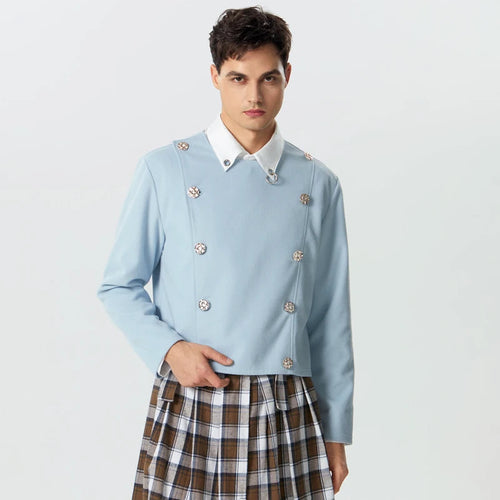 Litlookz Studio Double Breasted O-Neck Jacket
