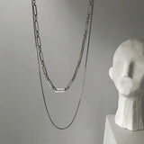 Litlookz Studio Double Chain Necklace, view 3