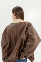 Litlookz Studio Double-Faced Faux Leather & Fur Jacket, view 2