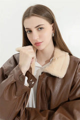 Litlookz Studio Double-Faced Faux Leather & Fur Jacket, view 3