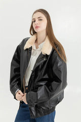 Litlookz Studio Double-Faced Faux Leather & Fur Jacket, view 5