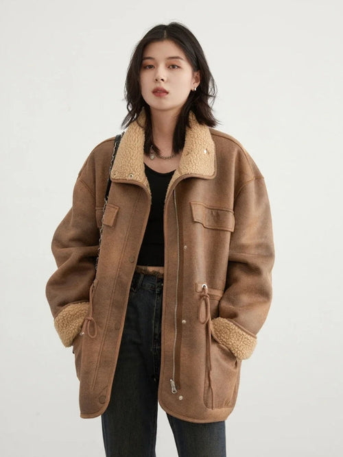 Litlookz Studio Double Faced Faux Leather Jacket