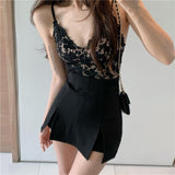 Litlookz Studio Double Side Slit Mini Skort, view 5
