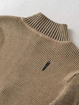 Litlookz Studio Double Zip-Up Distressed Corduroy Cardigan, view 6