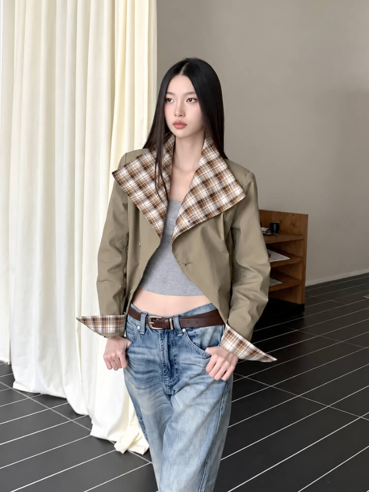 Litlookz Studio Downtown Plaid Jacket