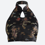 Litlookz Studio Dragon Backless Crop Top, view 3